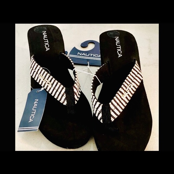 New•Nautica wedge flip flops. Great neutral designs and Colours. High quality - Picture 1 of 5